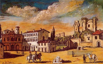 Surrealismus Werke - Stadtbild Giorgio de Chirico Surrealismus